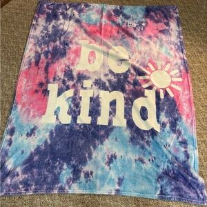 Tie-Dye Be Kind Blanket